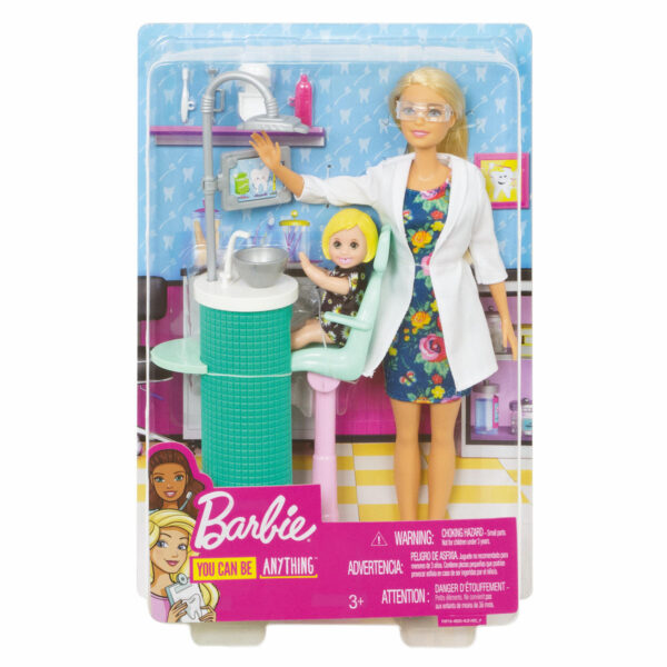 Barbie Tandartspop en Speelset
