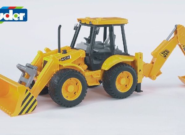 Bruder JCB 4CX tractor met voor-en achterlader