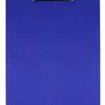 Klembord Westcott karton met kunststof omtrokken A4 blauw