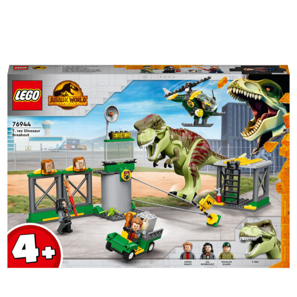 LEGO Jurrasic World T. rex Dinosaurus Ontsnapping