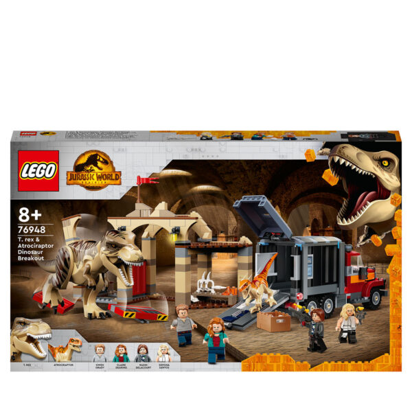 LEGO Jurrasic World T. Rex en Atrociraptor Dino Breakout