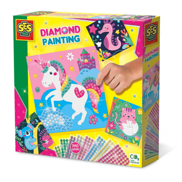 SES Diamond painting - Vrolijke dieren