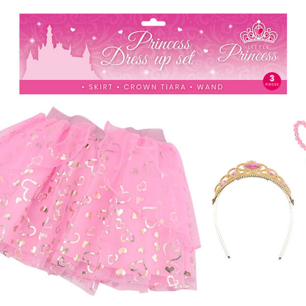 Prinses verkleed set 3 delig