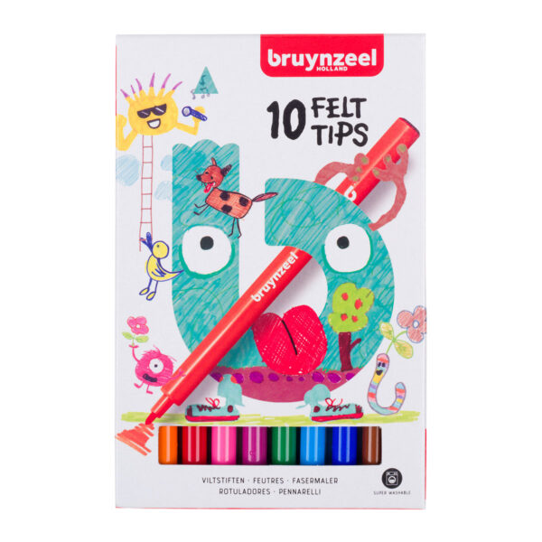 Bruynzeel Kids viltstiften set 10