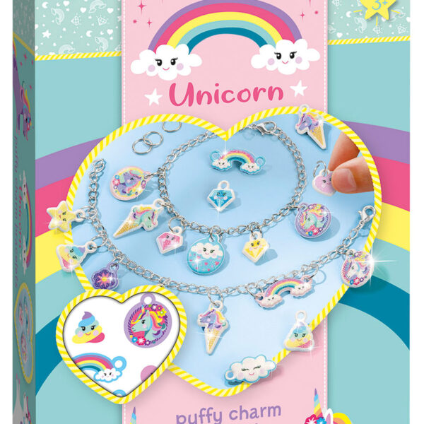 Totum Unicorn Puffy Charm Armbanden