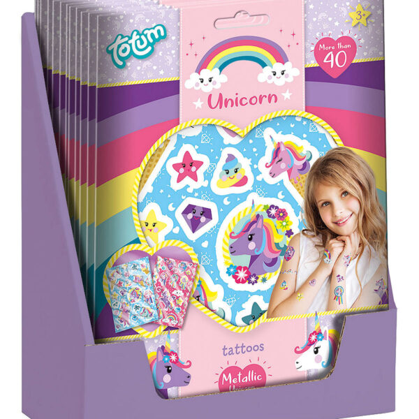 Totum Unicorn Metallic Tattoos