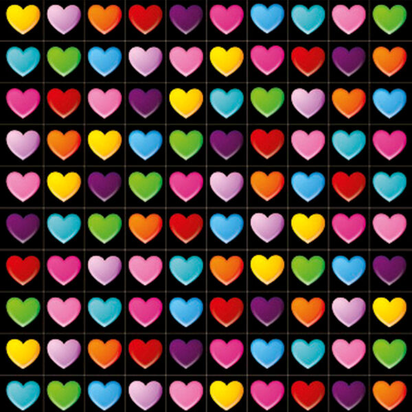 Totum Twinkle Stickers Glitter Sheet 174 Hearts