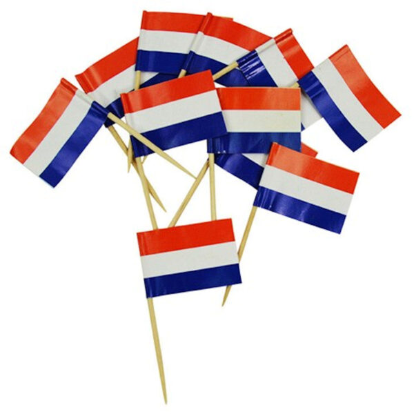 Vlagprikkertjes Nederland (50st)