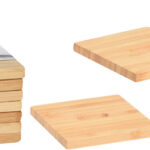 EH Onderzetter Bamboe Set van 6 9x9cm