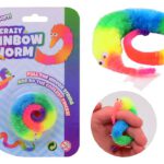 Gekke regenboog worm op kaart