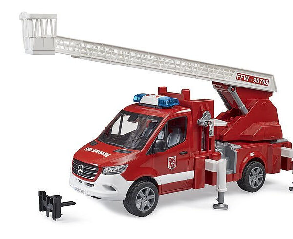 Bruder MB Sprinter Brandweer Ladderwagen met accessoires