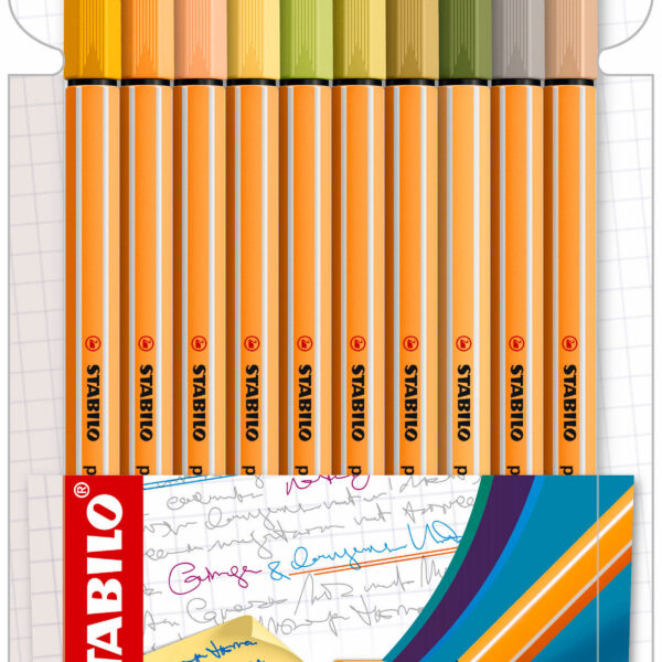 STABILO Point 88 etui 10 stuks (nieuwe kleuren)