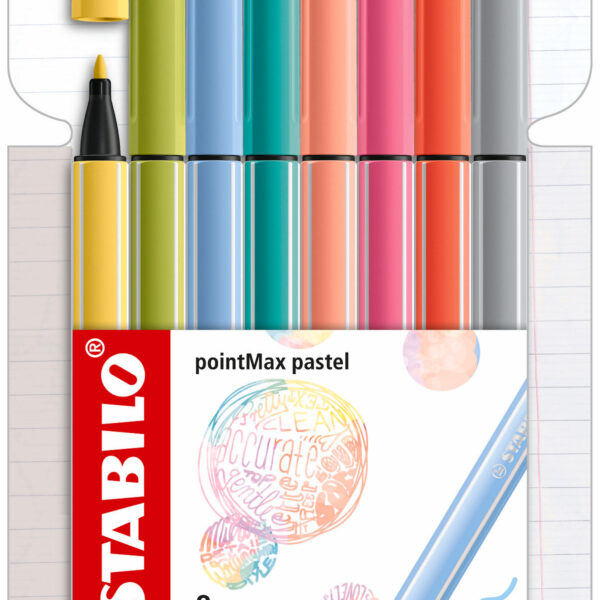 STABILO Point Max etui 8 stuks