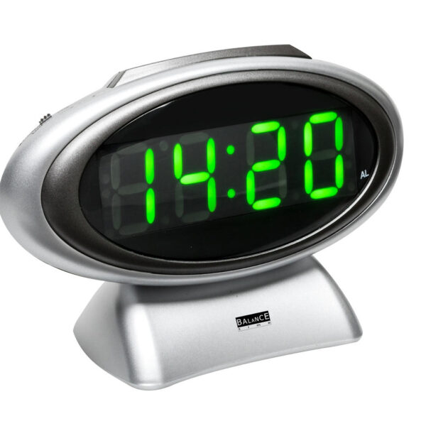 Balance Time wekker LED zilver