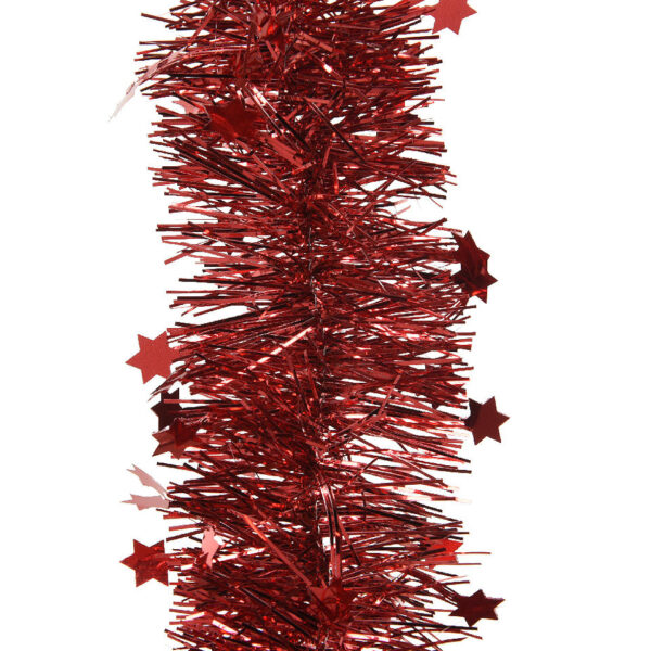 Kerst Slinger Stars 270cm - Rood