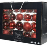 Kerstbal Glas set 42 stuks - Rood