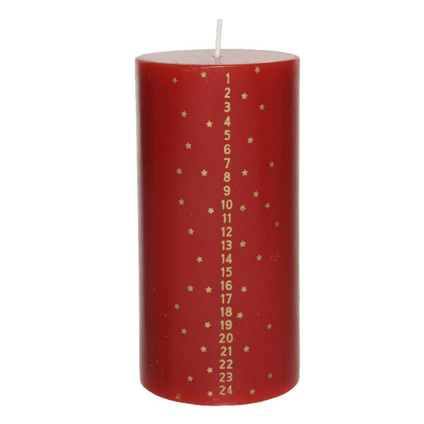 Advent Stompkaars 7,5x15cm - Rood