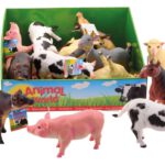 Animal World boerderij dieren soft 20-28 cm Per 6 stuks