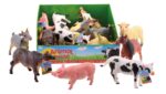 Animal World boerderij dieren soft 20-28 cm Per 6 stuks
