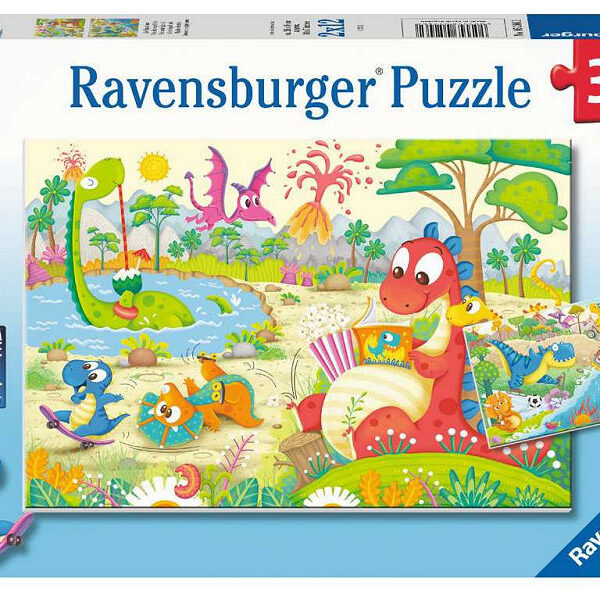 Puzzel 2x12 stukjes Lievelingsdino's