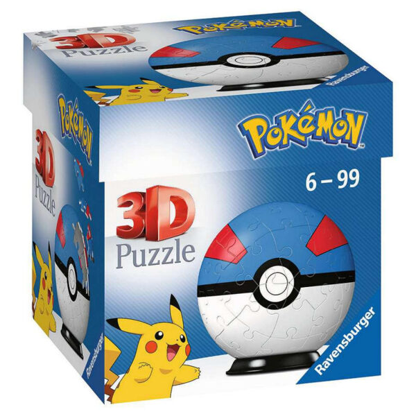 Puzzelbal 54 stukjes Pokemon Great