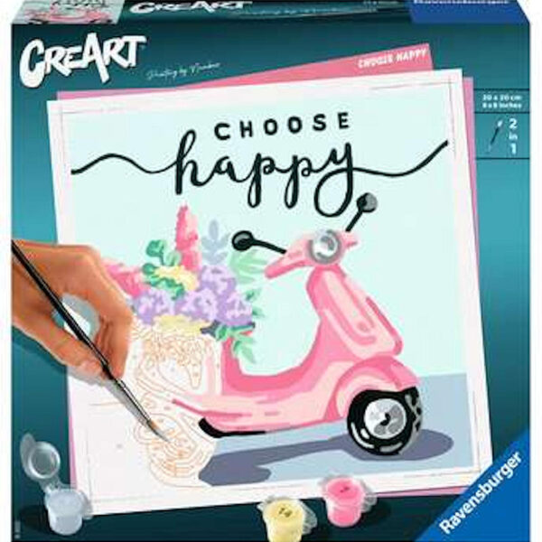 Creart Vierkant - Choose happy