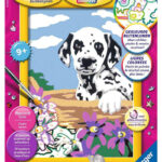 Schilderen op nummer Serie E Dalmatier puppy