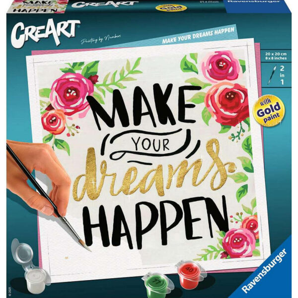 Creart Vierkant - Make your dreams happen