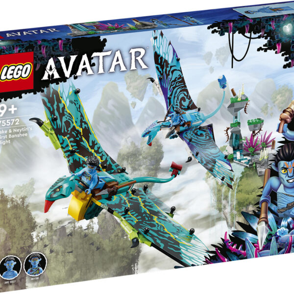 LEGO Avatar Jake en Neytiri’s eerste vlucht op de Banshee