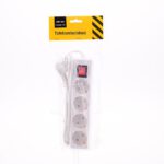 Tafelcontactdoos 4-voud RA+SCH 1,5m.