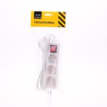 Tafelcontactdoos 3-voud RA+SCH 1,5m.