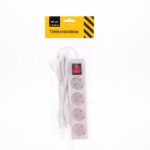 Tafelcontactdoos 4-voud RA+SCH 3m.