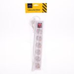 Tafelcontactdoos 6-voud RA+SCH 1,5m.