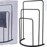 Handdoekrek staand metaal -Zwart