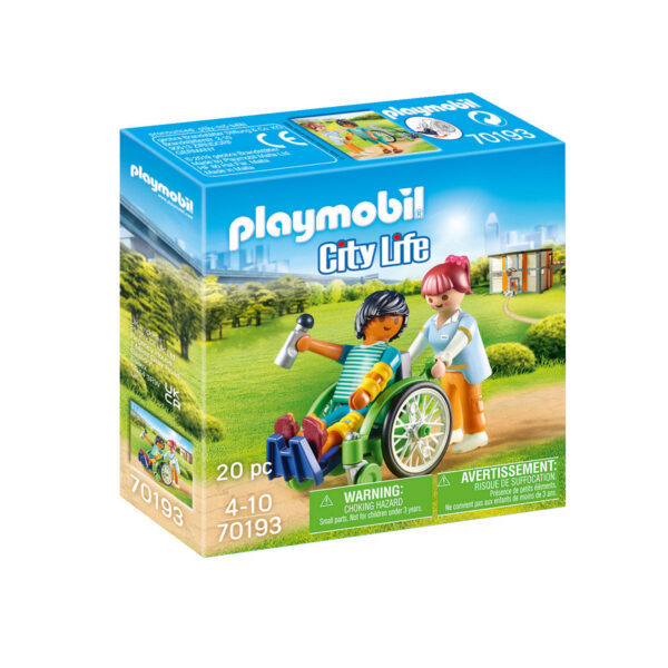 Playmobil City Life Patient in rolstoel