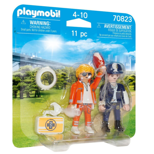 Playmobil DuoPack spoedarts en politieagente