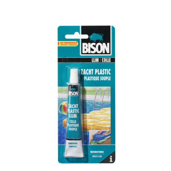 Bison Zacht Plastic Lijm 25ml tube kaart