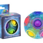 Semi-transparante magische puzzel bal in doos