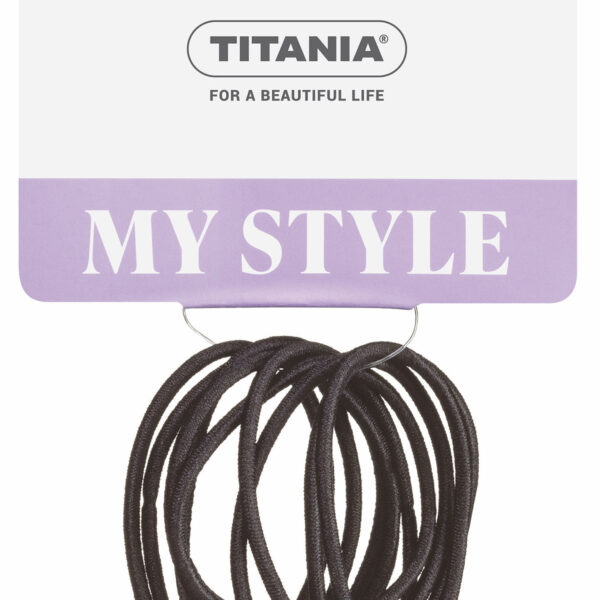 Titania Haar elastiek 2mm dia 4.5cm 9 stuks - zwart