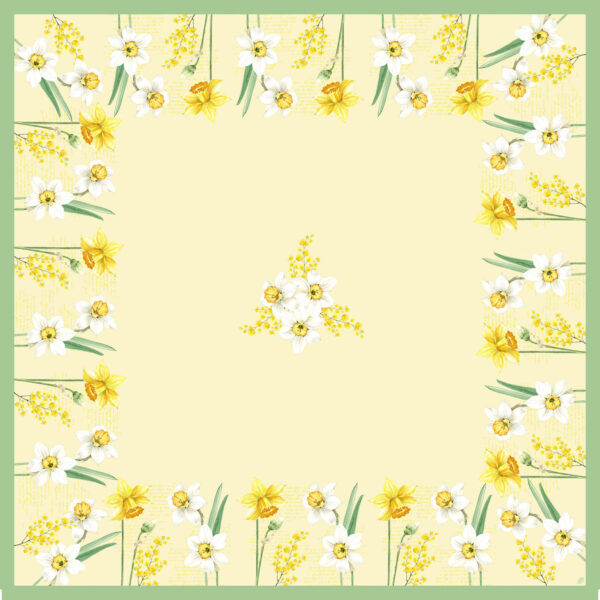 Duni napperon Dunicel Spring Daffodil 84x84cm