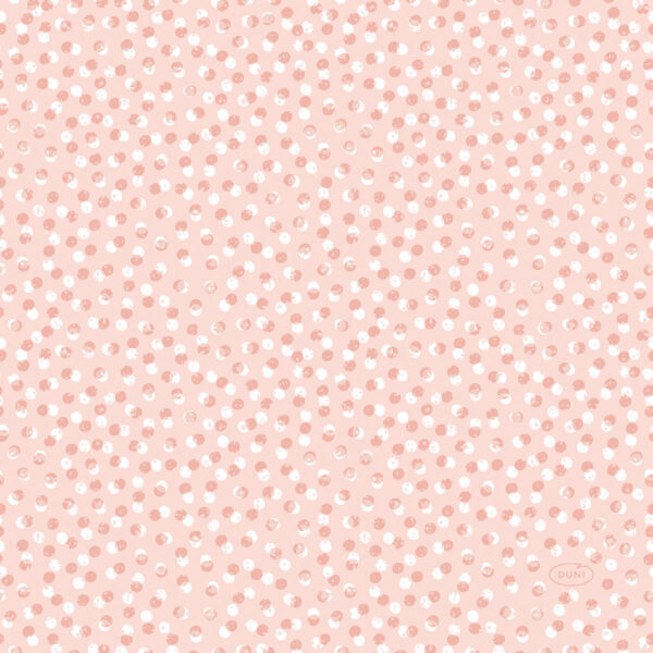 Duni servetten Playful Dots Mellow Rose 3-laags 33x33cm