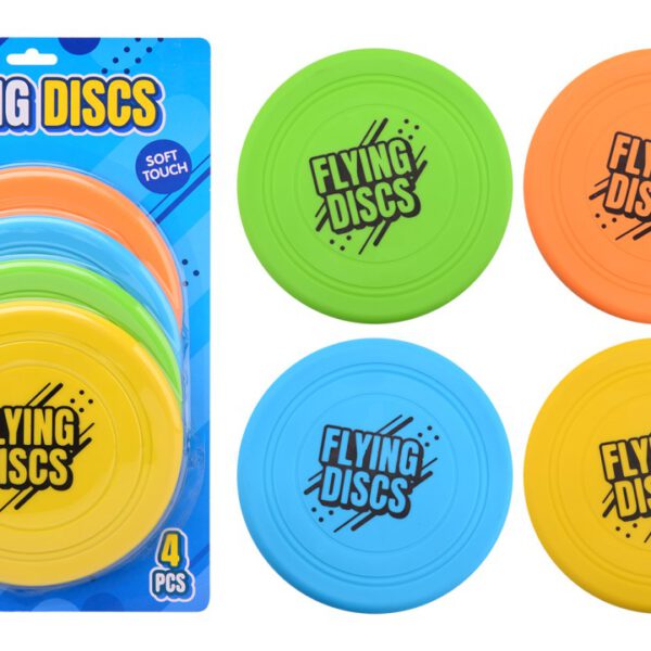 Frisbees Soft Touch op kaart - 4 stuks