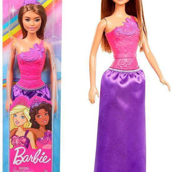 Barbie Princess pop bruin haar