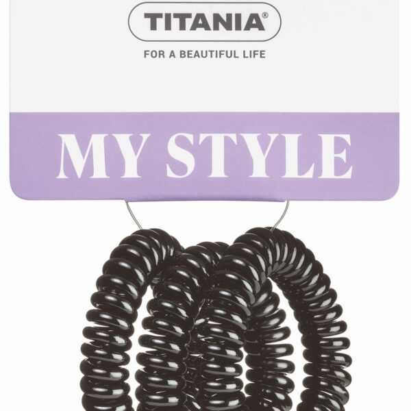 Titania Haar elastiek Anti Ziep 5cm 3 stuks - zwart