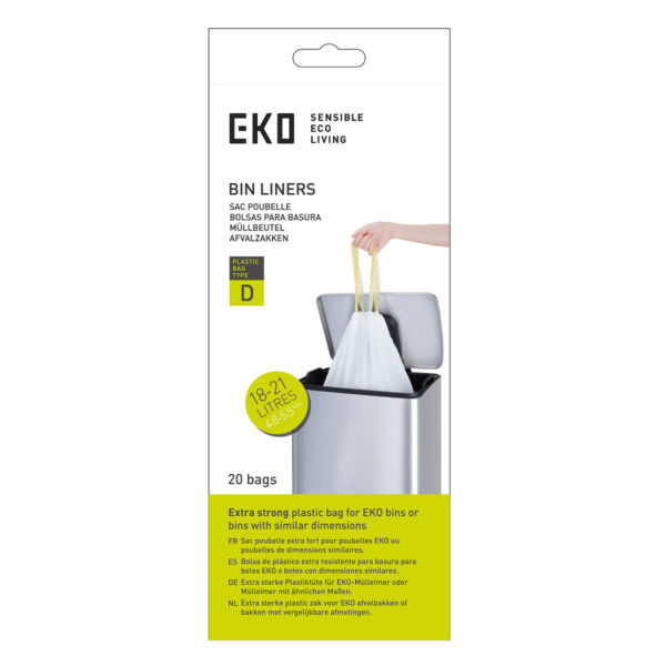 EKO afvalzak type D 18-21L - 20 stuks/rol