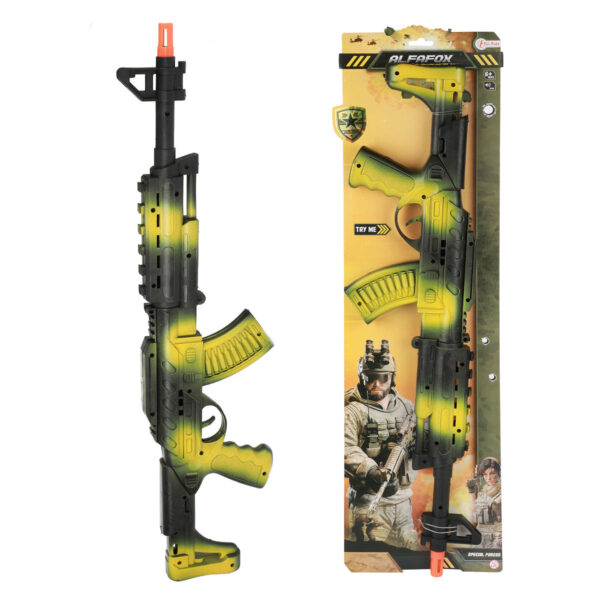 ALFAFOX Ratelgeweer AK-47 militair zwart groen
