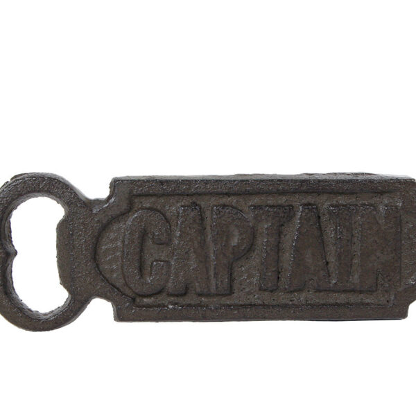 Bieropener Captain bruin gietijzer 5x2x14,5cm