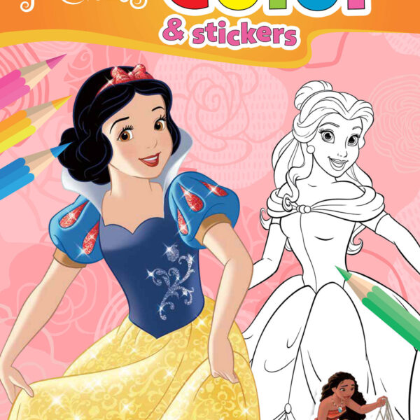 Walt Disney color and stickers - Princess