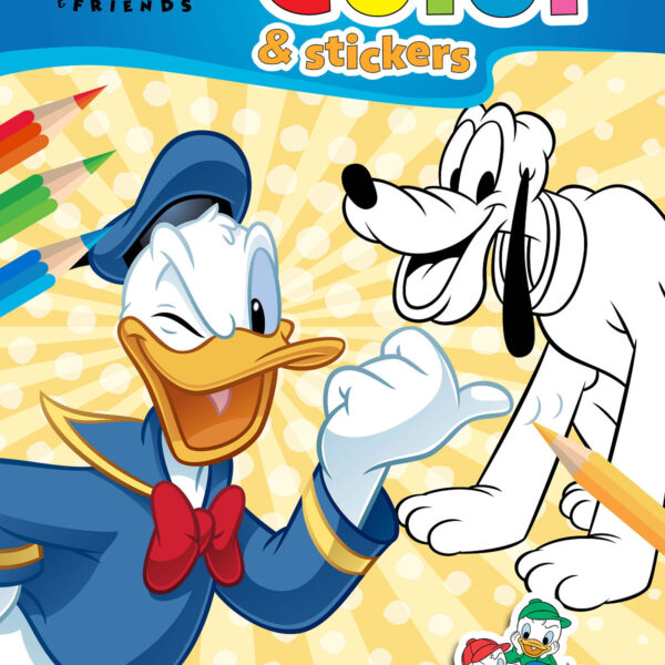 Walt Disney color and stickers - Mickey and Friends