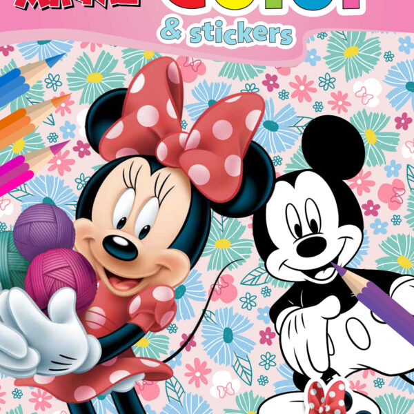 Walt Disney color and stickers - Minnie